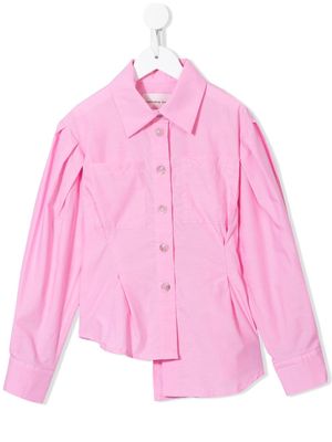 Natasha Zinko Kids asymmetric shirt - Pink
