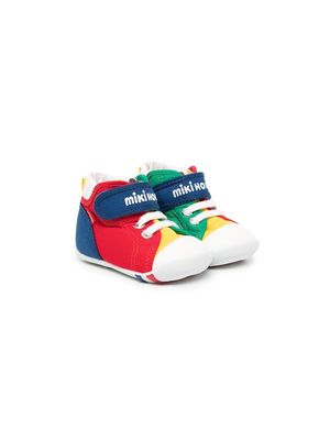 Miki House Baby First colour-block sneakers - Blue