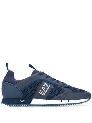 Ea7 Emporio Armani side logo sneakers - Blue