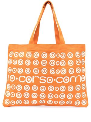 10 CORSO COMO spiral logo print tote bag - Orange