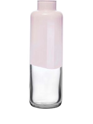 Nude Magnolia vase - Opal pink top, clear bottom