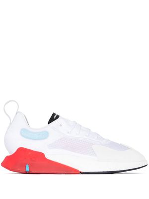 Y-3 panelled lace-up sneakers - White