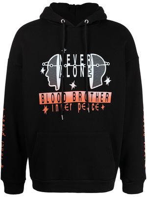 Blood Brother Brunel graphic-print hoodie - Black