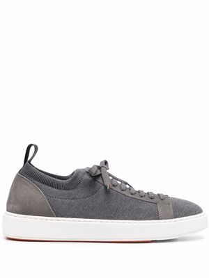 Santoni low-top lace-up sneakers - Grey