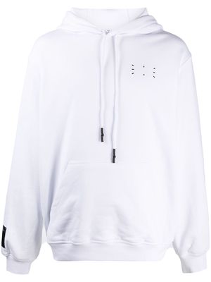 MCQ drawstring hoodie - White