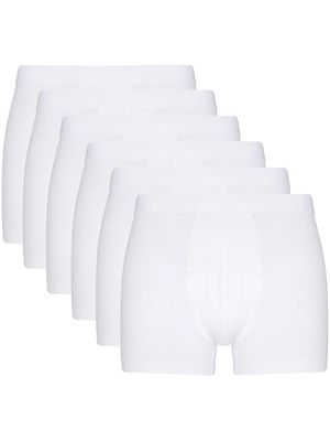Organic Basics six-pack organic cotton-blend boxers - White