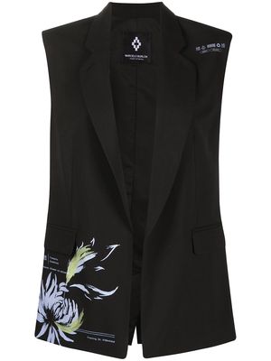 Marcelo Burlon County of Milan Flower Shipping sleeveless blazer - Black