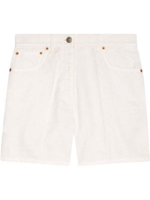 Gucci eco-wash organic denim shorts - White
