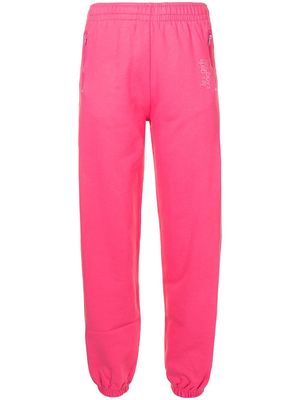 Les Girls Les Boys elasticated-waist cotton track trousers - Pink