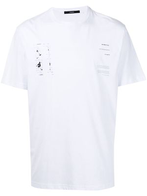 Stampd eroded-print T-shirt - White