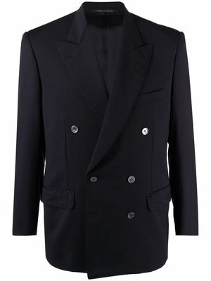 Pierre Cardin Pre-Owned 1990s double-breasted wool blazer - Blue