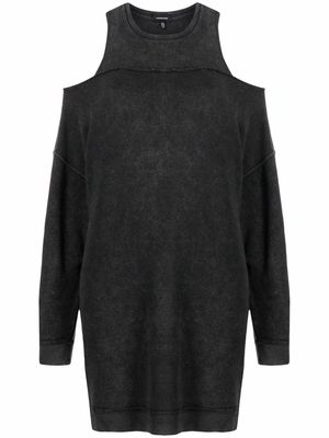 R13 cold-shoulder dress - Black