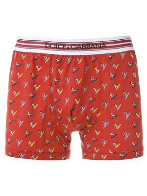 Dolce & Gabbana printed cotton boxers - Red