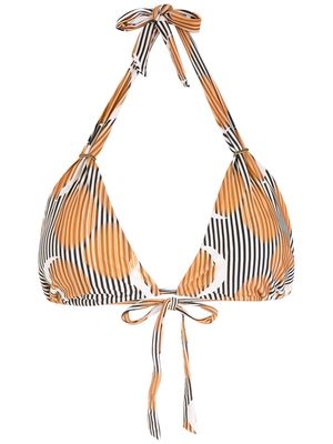 Lenny Niemeyer Eclipse triangle bikini top - Orange
