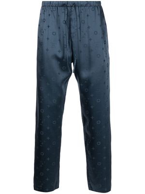 Fleur Du Mal jacquard silk pyjama bottoms - Blue