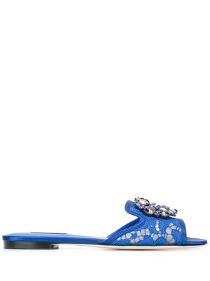 Dolce & Gabbana 'Bianca' sliders - Blue