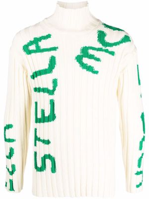 Stella McCartney logo-print jumper - White