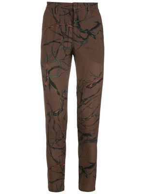 Osklen Tangle Fluid skinny trousers - Brown
