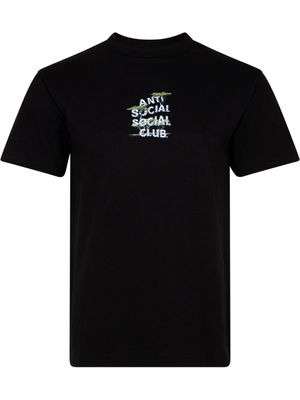 Anti Social Social Club Retired logo-print T-shirt - Black