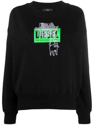 Diesel logo-print sweatshirt - Black