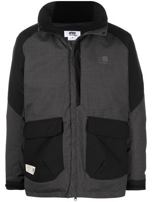 Junya Watanabe MAN colour-block parka jacket - Grey