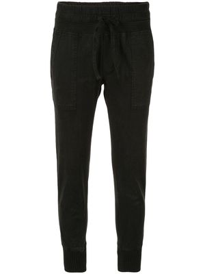 James Perse slim-fit cropped trousers - Black
