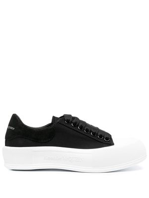 Alexander McQueen Deck Plimsoll lace-up sneakers - Black