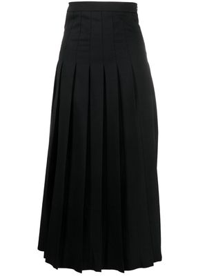 MCQ pleated A-line maxi skirt - Black