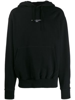 Stella McCartney lettered logo print hoodie - Black