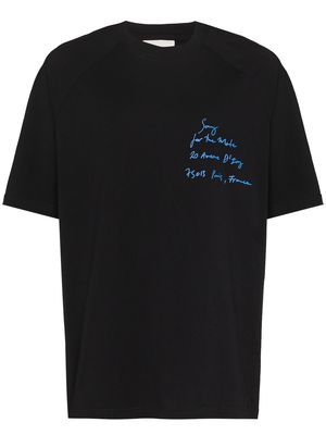 Song For The Mute logo-print cotton T-shirt - Black