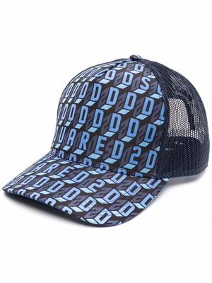 Dsquared2 logo-print baseball cap - Blue