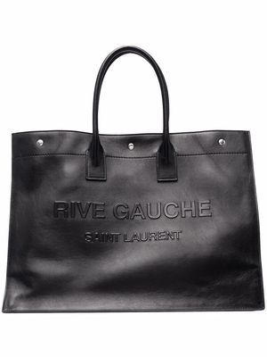 Saint Laurent Rive Gauche leather tote bag - Black