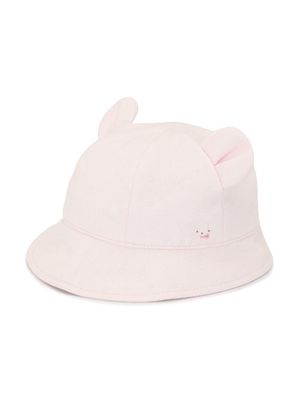 Familiar teddy bear bonnet hat - Pink