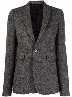 SAPIO single-breasted wool blazer - Black