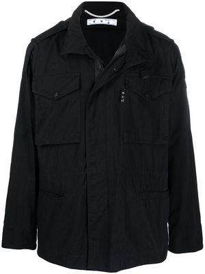 Off-White Arrows-print field jacket - Black