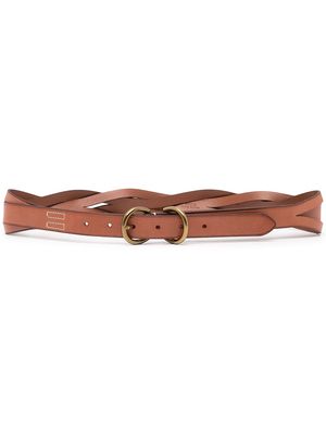 Polo Ralph Lauren braided leather belt - Brown