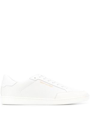 Saint Laurent Court Classic SL/10 perforated sneakers - White
