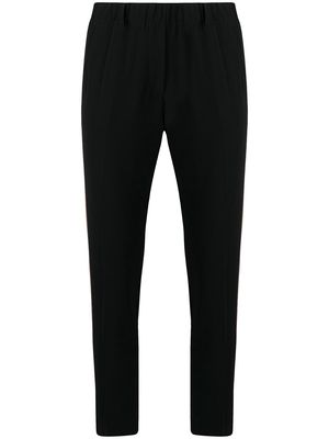 Blanca Vita side-strip slim trousers - Black