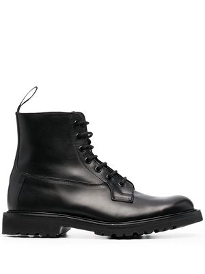 Tricker's lace-up ankle boots - Black