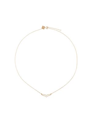 GINETTE NY 18kt rose gold mini Wise necklace - Metallic