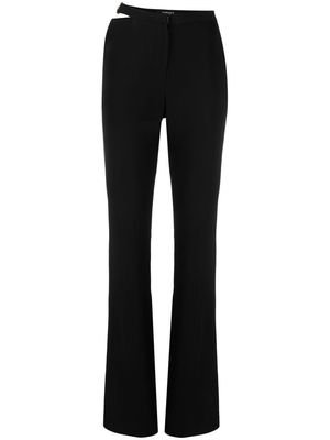 Versace cut-out flared trousers - Black