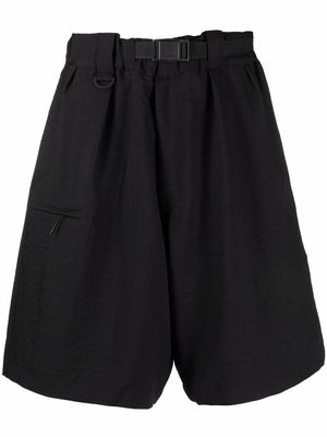 Y-3 knee-length tailored shorts - Black