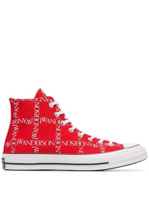 JW Anderson x Converse Logo Print Sneakers - Red