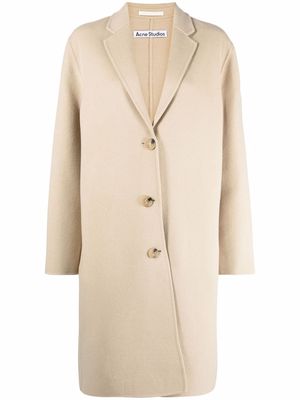 Acne Studios single-breasted wool coat - Neutrals