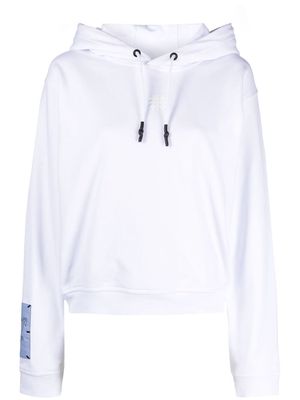 MCQ graphic-print cotton hoodie - White