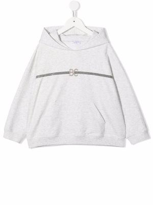 Brunello Cucinelli Kids logo print sweatshirt - Grey