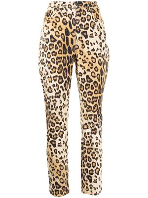 ETRO leopard print jeans - Brown
