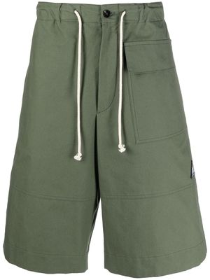 Jil Sander drawstring-waist knee-length shorts - Green
