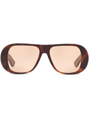 Alexa Chung x Sunglass Hut curved frames sunglasses - Brown