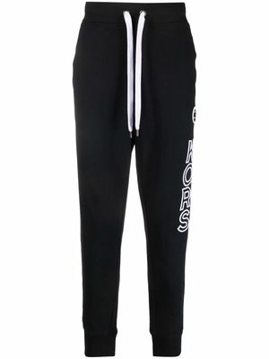 Michael Kors logo-print leg trousers - Black